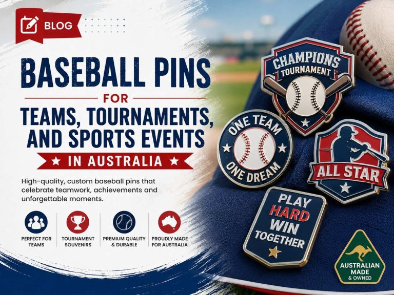 Baseball Pins For Teams, Tournaments, And Sports Events In Australia