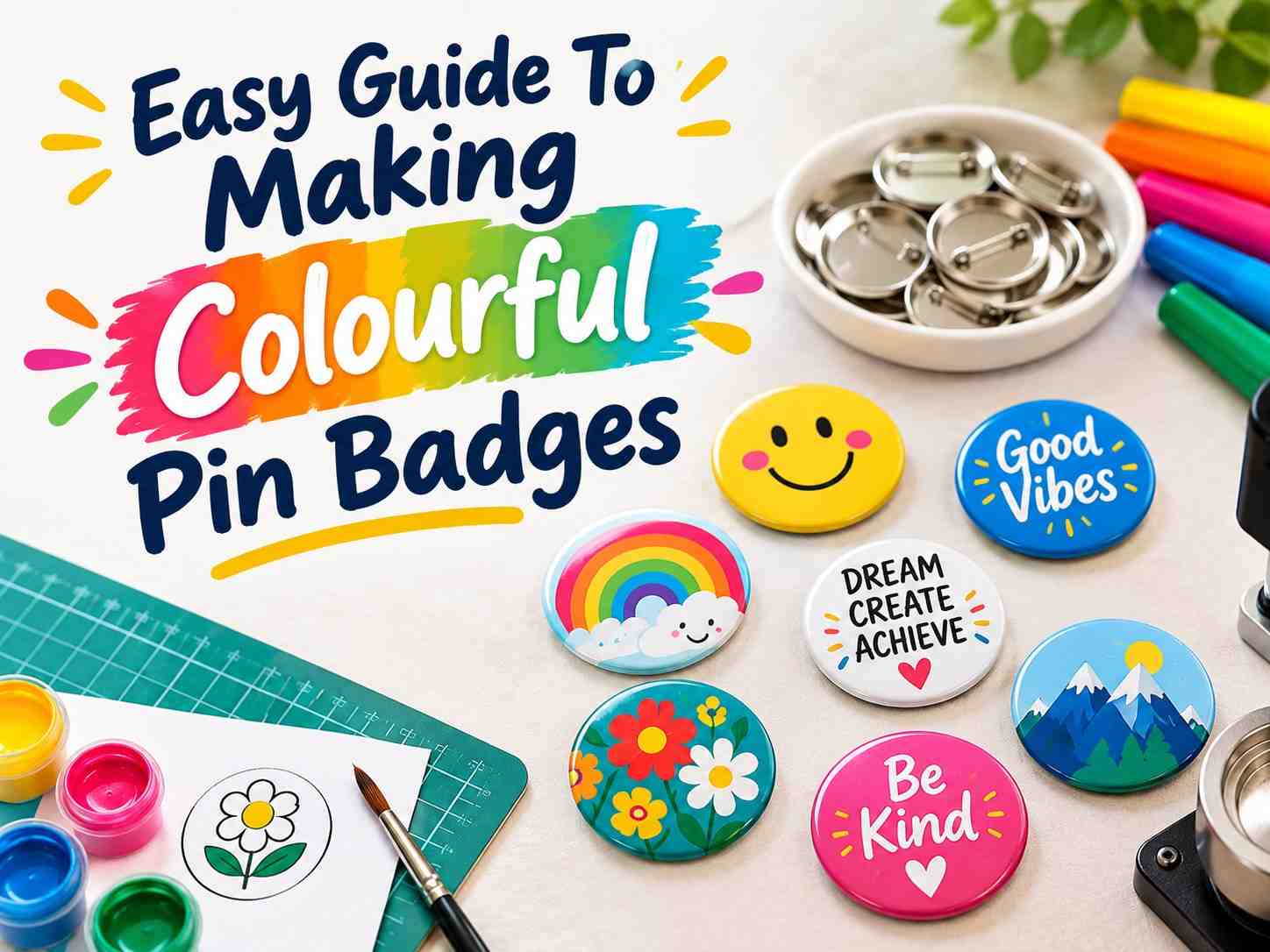 Easy Guide To Making Colourful Pin Badges