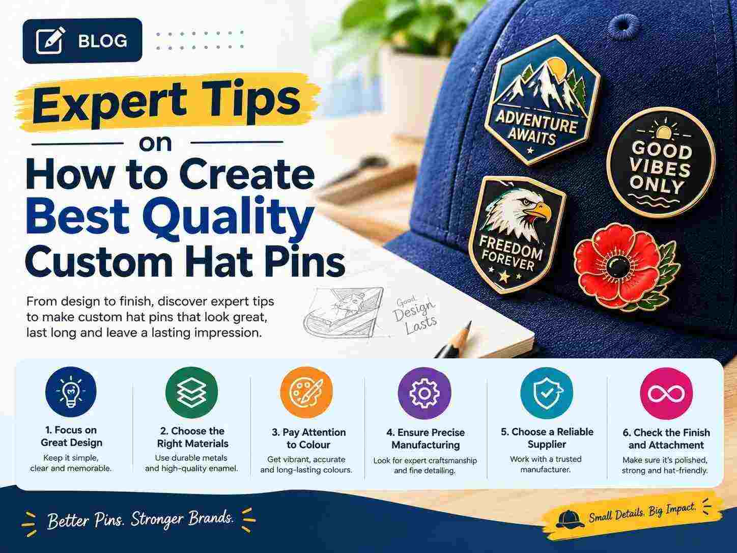 Expert Tips on How to Create Best Quality Custom Hat Pins