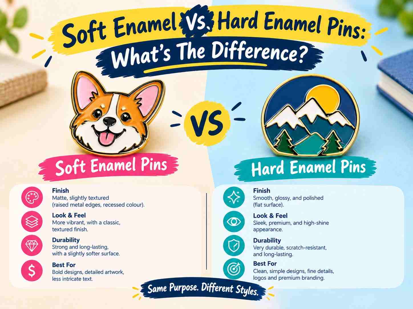 Soft Enamel Vs Hard Enamel Pins: What’s The Difference.webp